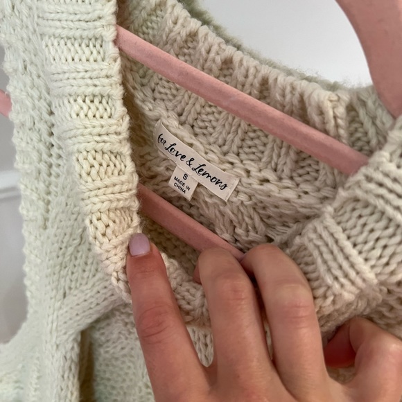 For Love and Lemons sleeveless sweater with cutout - Picture 2 of 4